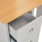 vidaXL Tavolo da Trucco con Specchio e Sgabello Grigio 104x45x131 cm