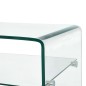 vidaXL Tavolino da Caffè Trasparente 98x45x31 cm in Vetro Temperato 