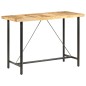 vidaXL Tavolo da Bar 150x70x107 cm in Legno Ruvido di Mango