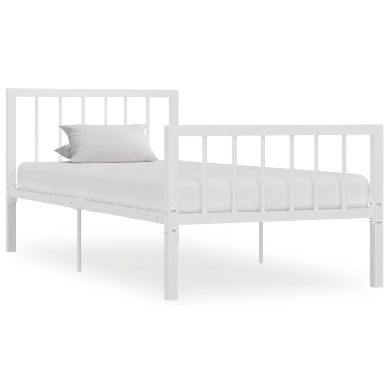 vidaXL Giroletto Bianco in Metallo 100x200 cm