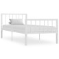 vidaXL Giroletto Bianco in Metallo 100x200 cm