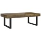 vidaXL Tavolino Salotto Marrone Scuro e Nero 120x60x40 cm MDF e Ferro vidaXL Tavolino Salotto Marrone Scuro e Nero 120x60x40 cm MDF e Ferro