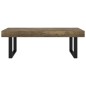 vidaXL Tavolino Salotto Marrone Scuro e Nero 120x60x40 cm MDF e Ferro vidaXL Tavolino Salotto Marrone Scuro e Nero 120x60x40 cm MDF e Ferro