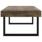 vidaXL Tavolino Salotto Marrone Scuro e Nero 120x60x40 cm MDF e Ferro vidaXL Tavolino Salotto Marrone Scuro e Nero 120x60x40 cm MDF e Ferro