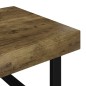 vidaXL Tavolino Salotto Marrone Scuro e Nero 120x60x40 cm MDF e Ferro vidaXL Tavolino Salotto Marrone Scuro e Nero 120x60x40 cm MDF e Ferro