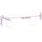 vidaXL Tavolino Salotto Marrone Scuro e Nero 120x60x40 cm MDF e Ferro vidaXL Tavolino Salotto Marrone Scuro e Nero 120x60x40 cm MDF e Ferro