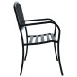 vidaXL Panchina da Giardino 125 cm Nera in Acciaio vidaXL Panchina da Giardino 125 cm Nera in Acciaio