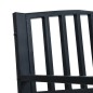 vidaXL Panchina da Giardino 125 cm Nera in Acciaio vidaXL Panchina da Giardino 125 cm Nera in Acciaio