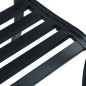 vidaXL Panchina da Giardino 125 cm Nera in Acciaio vidaXL Panchina da Giardino 125 cm Nera in Acciaio