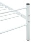 vidaXL Giroletto Bianco in Metallo 100x200 cm vidaXL Giroletto Bianco in Metallo 100x200 cm