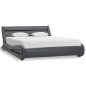 vidaXL Giroletto con LED Grigio in Similpelle 140x200 cm 