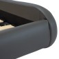 vidaXL Giroletto con LED Grigio in Similpelle 140x200 cm 
