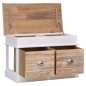 vidaXL Panca da Ingresso 70x35x45 cm in Legno di Paulownia vidaXL Panca da Ingresso 70x35x45 cm in Legno di Paulownia