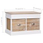 vidaXL Panca da Ingresso 70x35x45 cm in Legno di Paulownia vidaXL Panca da Ingresso 70x35x45 cm in Legno di Paulownia