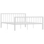 vidaXL Giroletto Bianco in Metallo 160x200 cm vidaXL Giroletto Bianco in Metallo 160x200 cm