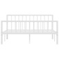 vidaXL Giroletto Bianco in Metallo 160x200 cm vidaXL Giroletto Bianco in Metallo 160x200 cm