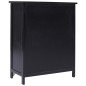 vidaXL Armadietto con 6 Cassetti Nero 60x30x75cm Legno di Paulownia vidaXL Armadietto con 6 Cassetti Nero 60x30x75cm Legno di Paulownia