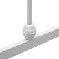 vidaXL Giroletto Bianco in Metallo 140x200 cm vidaXL Giroletto Bianco in Metallo 140x200 cm