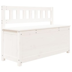 Panca Bianca 110x41x76,5 cm in Legno Massello di Pino