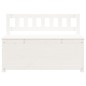 Panca Bianca 110x41x76,5 cm in Legno Massello di Pino Panca Bianca 110x41x76,5 cm in Legno Massello di Pino