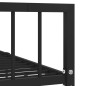 vidaXL Giroletto Nero in Metallo 180x200 cm