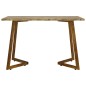 vidaXL Tavolo da Pranzo Marrone Scuro 120x60x74 cm in MDF e Ferro
