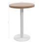 vidaXL Tavolo da Bistrot Marrone Chiaro 60 cm in MDF vidaXL Tavolo da Bistrot Marrone Chiaro 60 cm in MDF