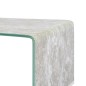 vidaXL Tavolino da Caffè Marrone Marmo 98x45x31 cm in Vetro Temperato vidaXL Tavolino da Caffè Marrone Marmo 98x45x31 cm in Vetro Temperato