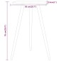 vidaXL Tavolo da Bistrot Marrone Scuro Ø50x76 cm in MDF e Ferro vidaXL Tavolo da Bistrot Marrone Scuro Ø50x76 cm in MDF e Ferro
