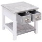 vidaXL Tavolino Laterale Grigio 40x40x40 cm in Legno di Paulownia vidaXL Tavolino Laterale Grigio 40x40x40 cm in Legno di Paulownia