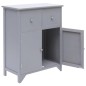 vidaXL Armadietto Grigio 60x30x75 cm in Legno di Paulownia vidaXL Armadietto Grigio 60x30x75 cm in Legno di Paulownia