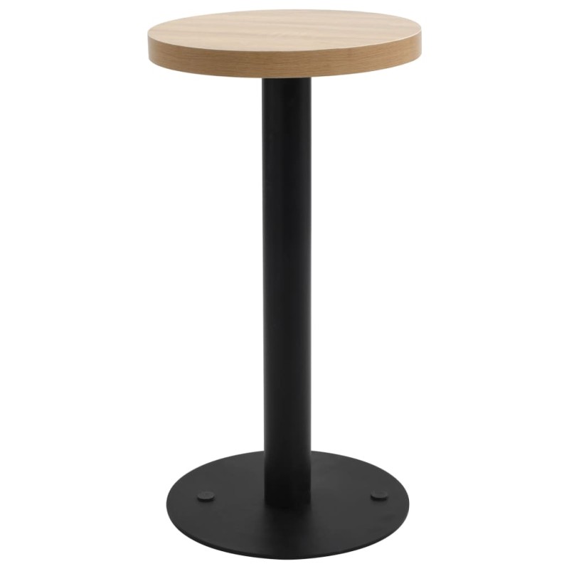 vidaXL Tavolo da Bistrot Marrone Chiaro 40 cm in MDF vidaXL Tavolo da Bistrot Marrone Chiaro 40 cm in MDF