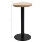 vidaXL Tavolo da Bistrot Marrone Chiaro 40 cm in MDF vidaXL Tavolo da Bistrot Marrone Chiaro 40 cm in MDF