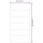 vidaXL Porta Scorrevole e Kit Montaggio Vetro ESG Alluminio 102x205cm