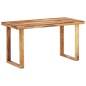 vidaXL Tavolo da Pranzo 140x70x76 cm in Legno Massello di Sheesham vidaXL Tavolo da Pranzo 140x70x76 cm in Legno Massello di Sheesham