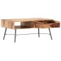vidaXL Tavolino da Caffè 88x55x40 cm in Legno Massello di Sheesham