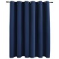 Tenda Oscurante con Anelli in Metallo Blu 290x245 cm Tenda Oscurante con Anelli in Metallo Blu 290x245 cm