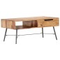 vidaXL Tavolino da Caffè 88x55x40 cm in Legno Massello di Sheesham