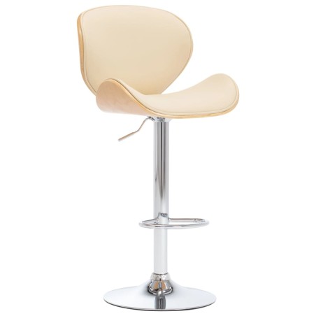 vidaXL Sedia da Bar Crema in Similpelle