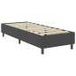 vidaXL Letto a Molle Grigio in Tessuto 90x200 cm vidaXL Letto a Molle Grigio in Tessuto 90x200 cm