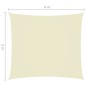 Parasole a Vela Oxford Rettangolare 3x4 m Crema Parasole a Vela Oxford Rettangolare 3x4 m Crema
