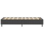 vidaXL Letto a Molle Grigio in Tessuto 90x200 cm vidaXL Letto a Molle Grigio in Tessuto 90x200 cm