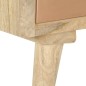 vidaXL Mobile Porta TV 110x30x45 cm in Legno Massello di Mango vidaXL Mobile Porta TV 110x30x45 cm in Legno Massello di Mango