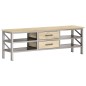 vidaXL Mobile Porta TV 120x30x40 cm in Legno Massello di Mango vidaXL Mobile Porta TV 120x30x40 cm in Legno Massello di Mango