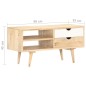 vidaXL Mobile Porta TV 90x35x45 cm in Legno Massello di Mango vidaXL Mobile Porta TV 90x35x45 cm in Legno Massello di Mango