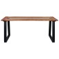 vidaXL Tavolo da Pranzo 180x90x75 cm in Legno Massello Acacia e Vetro vidaXL Tavolo da Pranzo 180x90x75 cm in Legno Massello Acacia e Vetro
