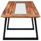 vidaXL Tavolo da Pranzo 180x90x75 cm in Legno Massello Acacia e Vetro vidaXL Tavolo da Pranzo 180x90x75 cm in Legno Massello Acacia e Vetro