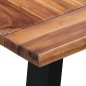 vidaXL Tavolo da Pranzo 180x90x75 cm in Legno Massello Acacia e Vetro vidaXL Tavolo da Pranzo 180x90x75 cm in Legno Massello Acacia e Vetro