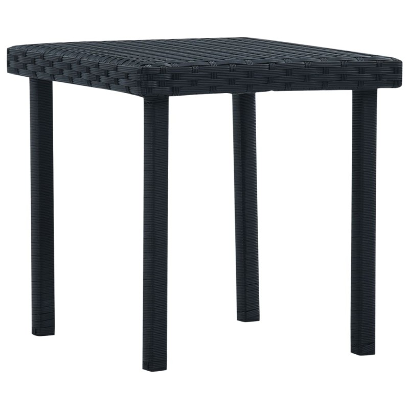 vidaXL Tavolino da Tè da Giardino Nero 40x40x40 cm in Polyrattan vidaXL Tavolino da Tè da Giardino Nero 40x40x40 cm in Polyrattan