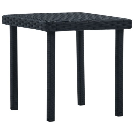 vidaXL Tavolino da Tè da Giardino Nero 40x40x40 cm in Polyrattan